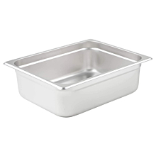 Prepline PFP-12-4 1/2 Size Stainless Steel Steam Table / Hotel Pan, 4" Depth