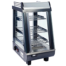 Winco HDM-13 13" Three Shelf Countertop Heated Display Merchandiser - 120V, 800W