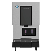 Hoshizaki DCM-271BAH-OS 17" 257 lb. Opti-Serve Series Air-Cooled Cubelet Ice Machine and Water Dispenser with 10 lb. Storage
