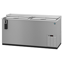 Hoshizaki CC65-S 65" Stainless Steel Reach-In Bottle Cooler with 2 Top-Sliding Locking Lids - 20 Cu. Ft.