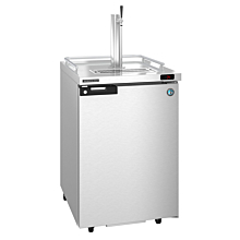 Hoshizaki DD24-S 25" Stainless Steel Direct Draw Draft Beer Cooler for 1 - 1/2 Keg with 1 Swining Solid Door - 7 Cu. Ft.