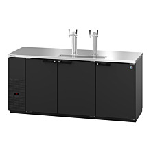 Hoshizaki DD80 80" Direct Draw Draft Beer Cooler for 4 - 1/2 Kegs with 3 Swining Solid Doors - 29 Cu. Ft.