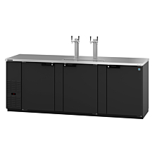 Hoshizaki DD95 95" Direct Draw Draft Beer Cooler for 5 - 1/2 Kegs with 3 Swining Solid Doors - 33 Cu. Ft.