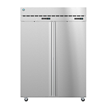 Hoshizaki DT2A-FS 55" Reach-In Steelheart Series Dual Temp Refrigerator/Freezer with 2 Full Height Solid Hinged Doors & Locks - 23 Cu. Ft.