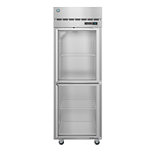 Hoshizaki F1A-HG 27" Reach-In Steelheart Series Freezer with 2 Half-Height Hinged Glass Doors - 23 Cu. Ft.