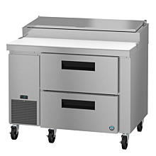 Hoshizaki PR46A-D2 46" Steelheart Series One-Section Pizza Prep Table with 2 Drawers - 11 Cu. Ft.