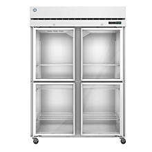 Hoshizaki R2A-HG 55" Reach-In Steelheart Series Refrigerator with 4 Half-Height  Hinged Glass Doors - 50 Cu. Ft.