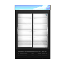 Hoshizaki RM-45-SD-HC-BLK 51" Double Glass Door Merchandiser, Black