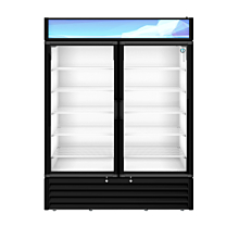 Hoshizaki RM-49-HC-BLK 60" Double Glass Door Merchandiser, Black