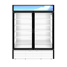 Hoshizaki RM-49-HC-WHT 60" Double Glass Door Merchandiser, White