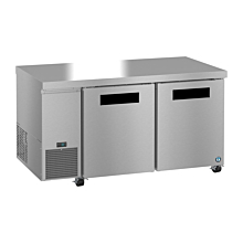 Hoshizaki ULR-60B 60" Two Solid Swing Door Side Mount Steelheart Series Undercounter Refrigerator - 17.22 Cu. Ft.