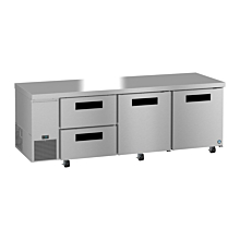 Hoshizaki ULR-93B-D2 93" Two Solid Swing Door with Two Sliding Drawer Side Mount Steelheart Series Undercounter Refrigerator - 30.17 Cu. Ft.