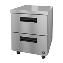 Hoshizaki UR27B-D2 27" Steelheart Series One-Section Undercounter Refrigerator with 2 Drawers - 7 Cu. Ft.