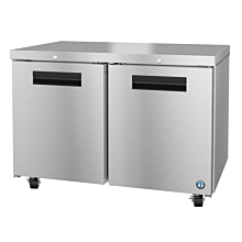 Hoshizaki UR48A-01 48" Steelheart Series Two-Section Undercounter Refrigerator with 2 Stainless Doors & Cylinder Locks - 14 Cu. Ft.