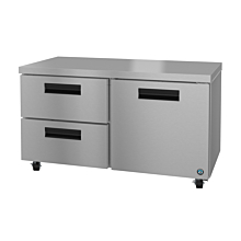 Hoshizaki UR60A-D2 60" Steelheart Series Two-Section Undercounter Refrigerator with Stainless Door & 2 Drawers - 18 Cu. Ft.