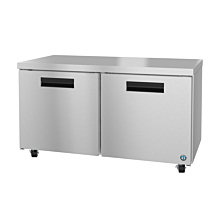 Hoshizaki UR60A 60" Steelheart Series Two-Section Undercounter Refrigerator with 2 Stainless Doors - 18 Cu. Ft.