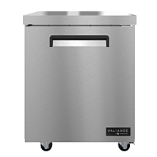 Hoshizaki VUR27A 26-3/4" Valiance Undercounter Stainless Steel Refrigerator - 6.33 Cu. Ft.