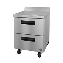 Hoshizaki WR27B-D2 27" Steelheart Series One-Section Worktop Refrigerator with 2 Drawers - 7 Cu. Ft.