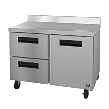 Hoshizaki WR48A-D2 48" Steelheart Series Two-Section Worktop Refrigerator with Stainless Door & 2 Drawers - 14 Cu. Ft.