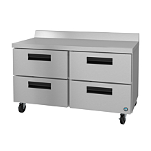 Hoshizaki WR48A-D4 48" Steelheart Series Two-Section Worktop Refrigerator with 4 Drawers - 14 Cu. Ft.