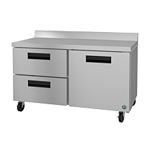 Hoshizaki WR60A-D2 60" Steelheart Series Two-Section Worktop Refrigerator with Stainless Door & 2 Drawers - 18 Cu. Ft.