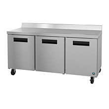 Hoshizaki WR72A 72" Steelheart Series Three-Section Worktop Refrigerator with 3 Stainless Doors - 21 Cu. Ft.