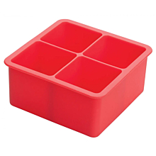 Winco ICCT-4R 4-Cube Silicone Ice Cube Tray