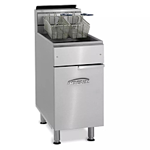 Imperial IFS-75-OP Gas 75 lb. Open Pot Floor Model Deep Fryer