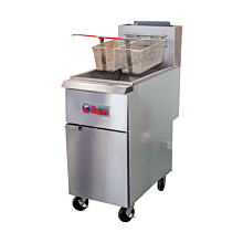 IKON IGF-75/80-LP 50 lb. Liquid Propane Gas Floor Fryer - 150,000 BTU