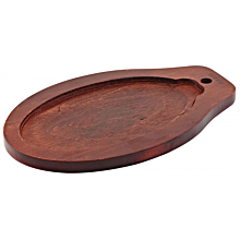 Winco ISP-3-UL Oval Wooden Platter Underliner For ISP-3