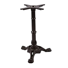 JMC Furniture TT-108 Indoor Cast Iron Table Base - 28" Height / 18" Spider Length / 24" 3 Leg Base Spread