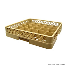 Global JSGR-16 20" 16 Compartment Glass Rack