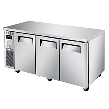 Turbo Air JURF-72-N J Series 70" Dual Temperature Two Door Undercounter Refrigerator - 12 Cu. Ft.