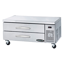 Kool-It KCB-60-2M 60" 2 Drawer Side Mounted Chef Base Refrigerator  - Closed