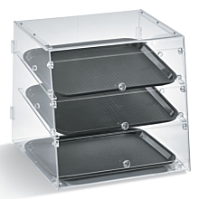 Vollrath KDC1418-3-06 Three Shelf Knock Down Acryllic Bakery Case with Front & Rear Doors