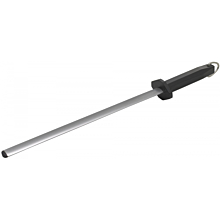 Winco KFP-122 Acero 12" Oval Diamond Coated Knife Steel Sharpener