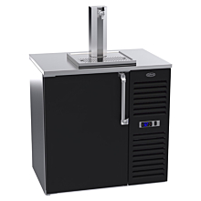 Krowne DB36R-BSS 36" Single Tap Direct Draw Cooler with Right Side Compressor, Black