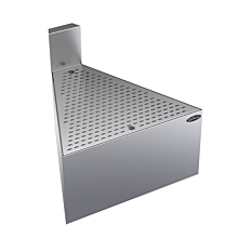 Krowne KR24-DF45 Royal Series 24" Depth 45 Degree Front Corner Drainboard with Straight Corner