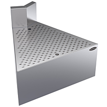Krowne KR24-DFC45 Royal Series 24" Depth 45 Degree Front Corner Drainboard with Angled Corner