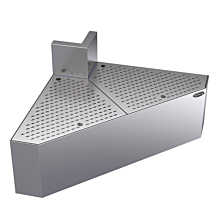 Krowne KR24-DFC90 Royal Series 24" Depth 90 Degree Front Corner Drainboard with Full Corner