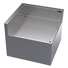 Krowne KR24-DR90 Royal Series 24" Depth 90 Degree Rear Corner Drainboard with Full Corner