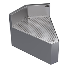 Krowne KR24-DRC45 Royal Series 24" Depth 45 Degree Rear Corner Drainboard with Angled Corner