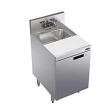 Krowne KR24-MC18-C Royal Series 18"L x 24"D Speed Unit with Dump Sink, Cutting Board and Cabinet