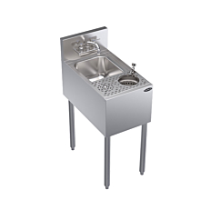 Krowne KR24-MS14 Royal Series 14"L x 24"D Speed Unit with Dump Sink, Speed Rinser and Dipperwell