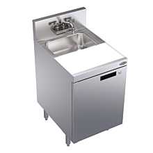 Krowne KR24-MT18-C Royal Series Dump Sink with Adjustable Cutting Board & Trash Chute