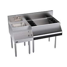 Krowne KR24-W48R-10 Royal Series 48"L x 24"D Workstation with Cold Plate, Ice Bin on Right