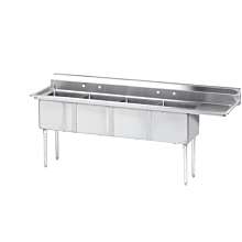  4 Compartment Sinks with 24