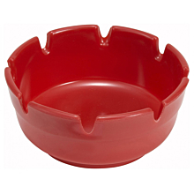 Winco MAS-4R 4" Red Round Melamine Ashtray