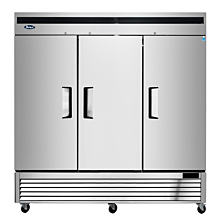 Atosa MBF8504GR 82" 3 Solid Door Bottom-Mount Reach-In Freezer