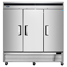 Atosa MBF8508GR 82" 3 Solid Door Reach-in Refrigerator